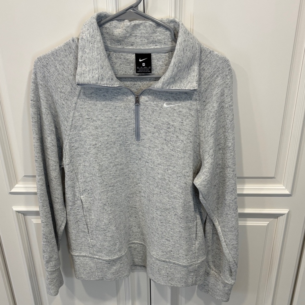 Nike Women's Heather Gray Turtleneck Sweater